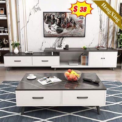 Modern Home Furniture Wood Wholesale TV Stand Table with Cabinet Set Coffee Table