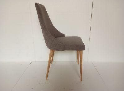Modern Upholstered Dining Chair Solid Wood Furniture