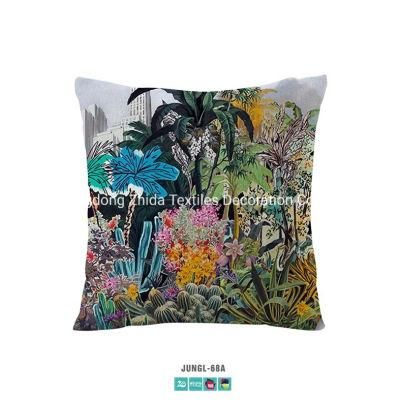 Hotel Bedding Fashion Jungle Sofa Fabric Upholstered Couch Cushion Amortiguar