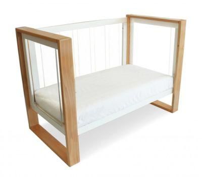 Modern Wooden Acrylic Guardrail Baby Cot Bed Price on Sale
