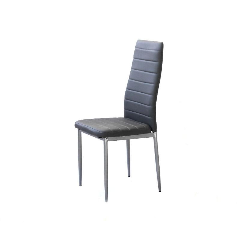 Modern Metal Skin-Friendly PU Leather Cafe Chair Hotel Restaurant Dining Chair Meeting Chair