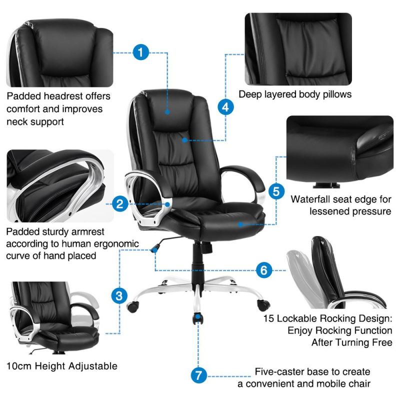 Classic Ergonomic Office Chair Lumbar Support Multifunctional Office Chair