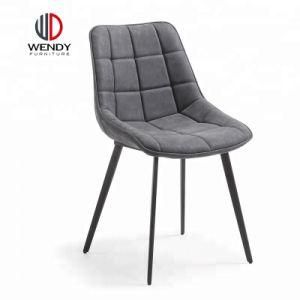 Hot Sale New Luxury Velvet Cover and Metal Legs Modern Furniture Hot Selling Dining Chair