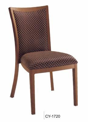 Simple Hotel Dining Room Wooden Look Chair