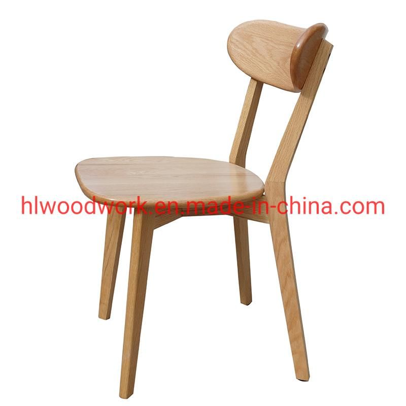 Cross Chair Oak Wood Dining Chair Natural Color