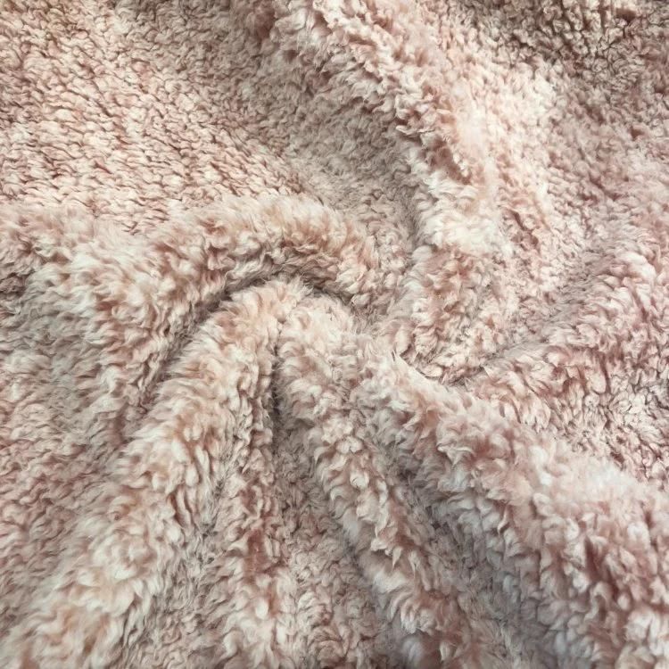 100% Polyester Super Soft Blush Melange Sherpa Sofa Bedding Blanket