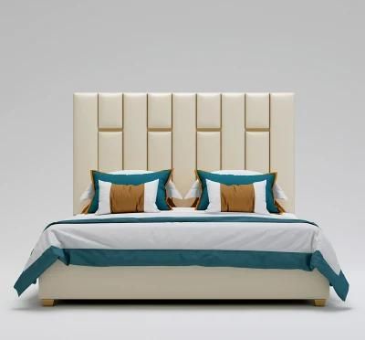 Foshan Factory Leather King Bed Bedroom Furniture Set Modern Furniture Wooden Beds
