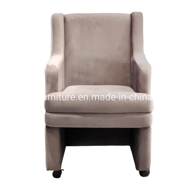 Home Leisure Dining Armchair High Back Fabric Dining Chair