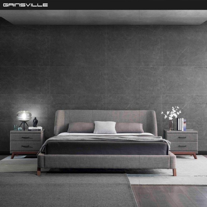 Italy Style Fabric Bed Soft Bed King Double Bed Modern Bed Modern Home Furniture Bedroom Furniture
