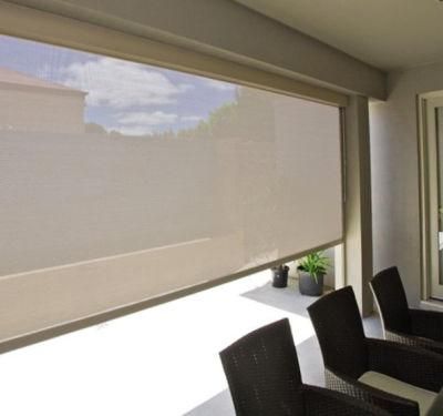 Outdoor Blackout Windproof Zip Track Motorized Zipper Roller Blinds