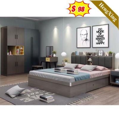 Foshan Factory Modern Custom Made 5 Star Hotel Kitchen Cabinets Wardrobe Sofa King Double Bed Bedroom Furniture Set