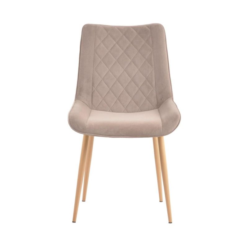 Wooden Legs Soft Touch Fabric Stylish Durable Kitchen Restaurant Dining Chair