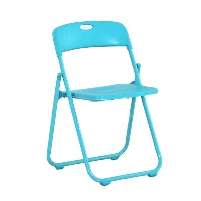 Modern Office Folding Chair Stackable Plastic Conference Chair with Steel Frame for Church