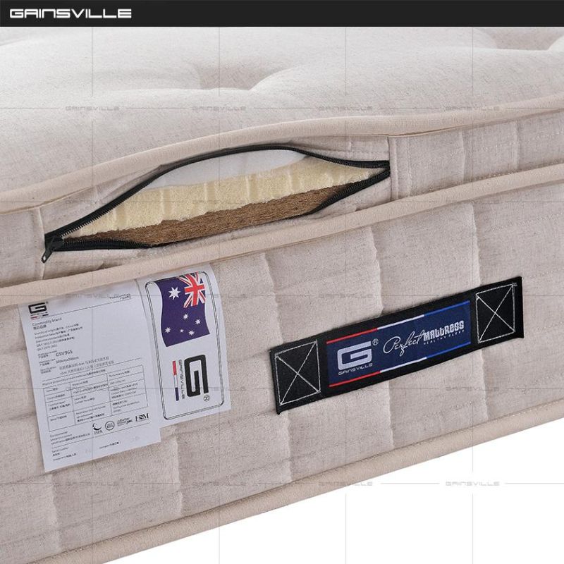 Gainsville Wholesale Hot Sale in USA Knitted Fabric Pillow Top King Pocket Spring Mattress