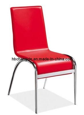 Modern Classical Red PU Dining Chair for Restaurant Use