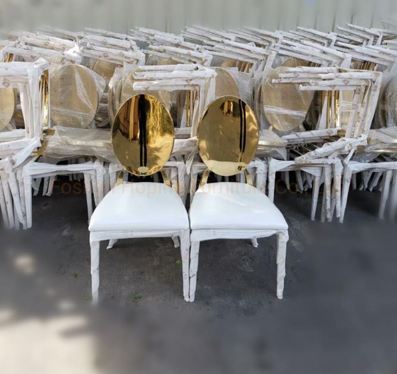 Wholesale Wedding Chairs Indoor Chairs Corner Chairs Amber Chairs White Furniture Factory Direct Party Leather Stainless Steel Dining Chair