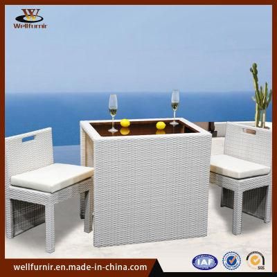 Well Furnir Outdoor Wicker Rattan Chair Set Leisure Garden Furniture (WF-05A)