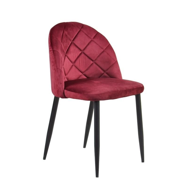 Wholesale Modern Luxury Indoor Restaurant Coffee Shop Velvet Dining Room Chair