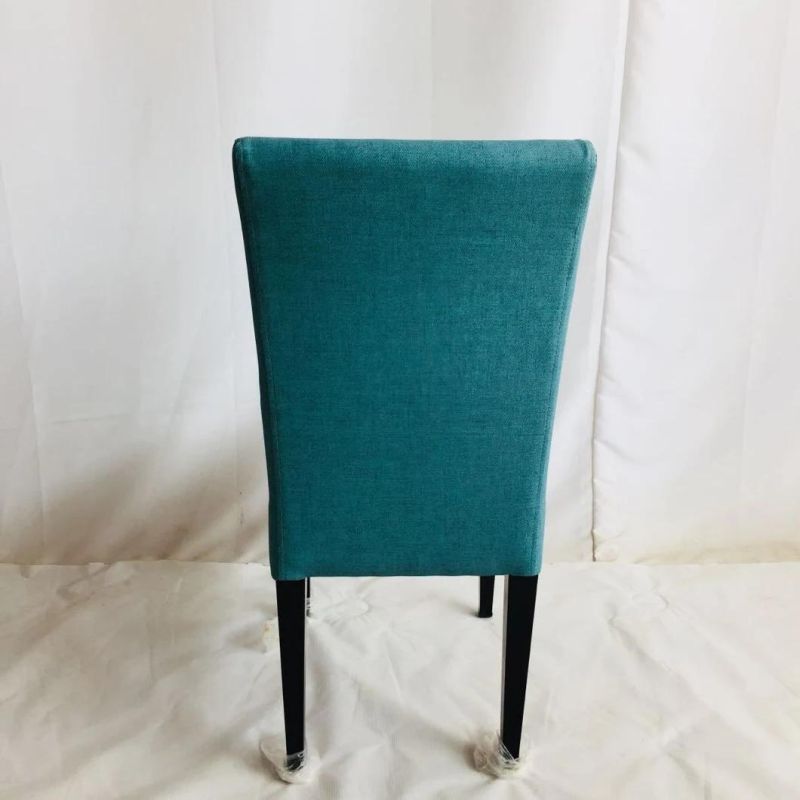 Blue Fabric Cover Hotel Dining Room Ceremony Kitchen Bar Dining Chair