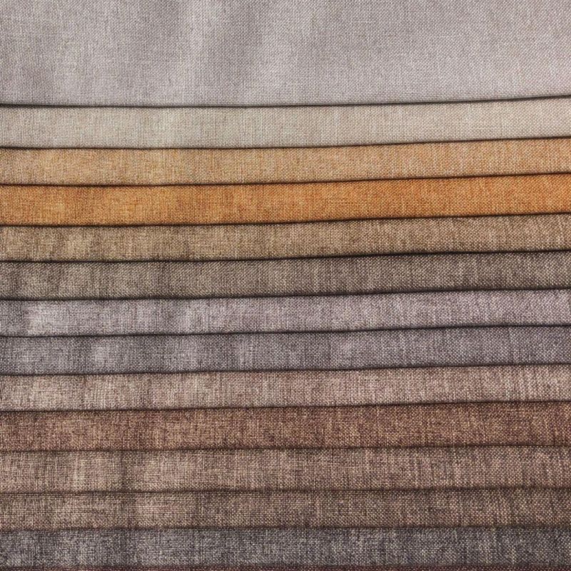 100%Polyester False Linen Fabric for Furniture (KS748)