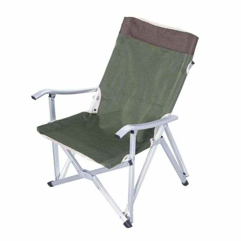 Outdoor Folding Camping Chair Three-Speed Adjustable Long Back Chair Beach Recliner Garden Picnic Lounge Chair with Bag Wyz19652