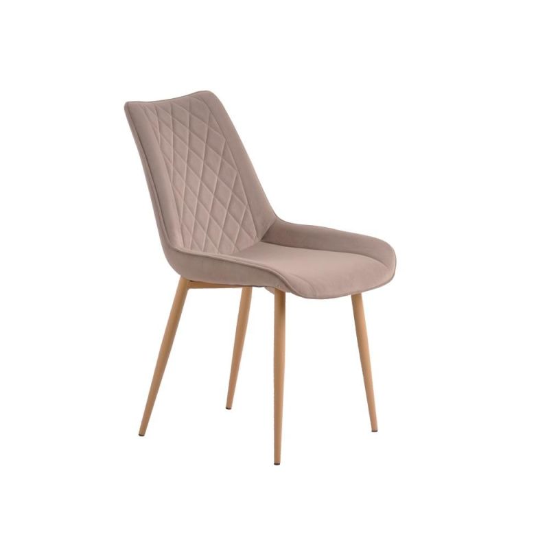 Wooden Legs Soft Touch Fabric Stylish Durable Kitchen Restaurant Dining Chair