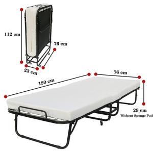 Folding Guest Bed with Memory Foam Mattress Single Bed