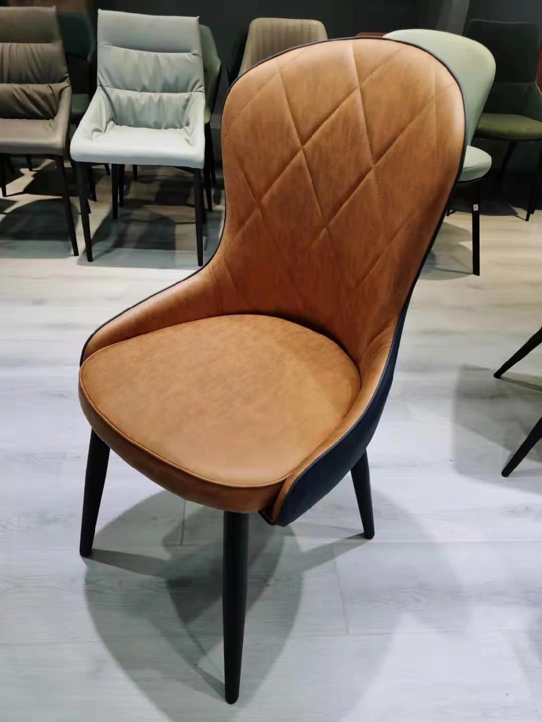 Modern PU Leather Dining Chair for Dining Room and Hotel