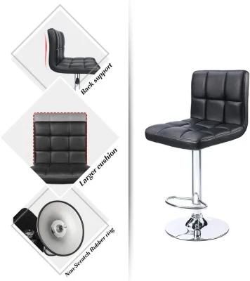 Modern New Design PU Leather Swivel Legs Bar Chairs
