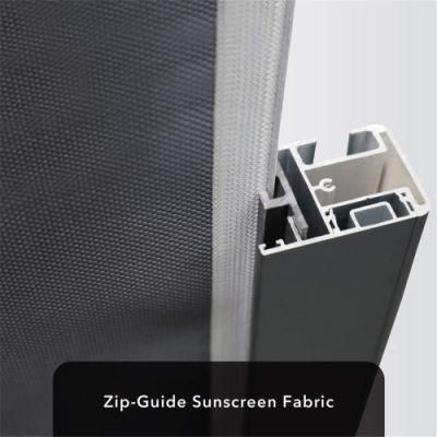 Windproof Waterproof Ziptrack Roller Blinds Automatic Blinds Ziptrack Outdoor Screen Blinds