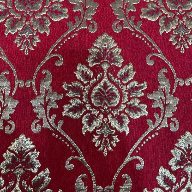 Polyester Chenille Jacquard Upholstery Fabric Sofa Fabrics Furniture Fabric Waistcoat Fabric (JAC006)