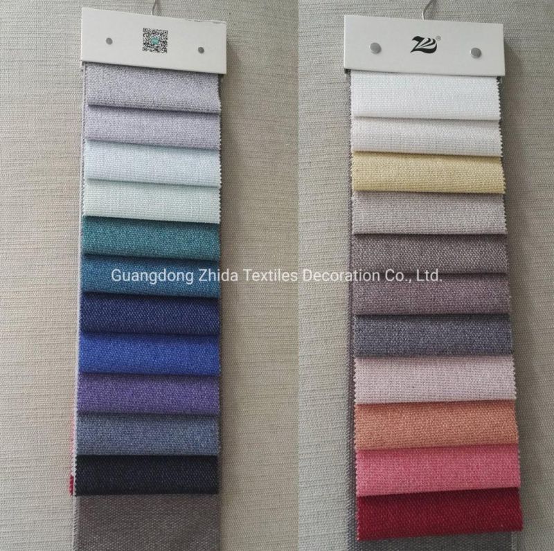 Colorful Hot Selling Linen Style Furniture Sofa Covering Furniture Fabric