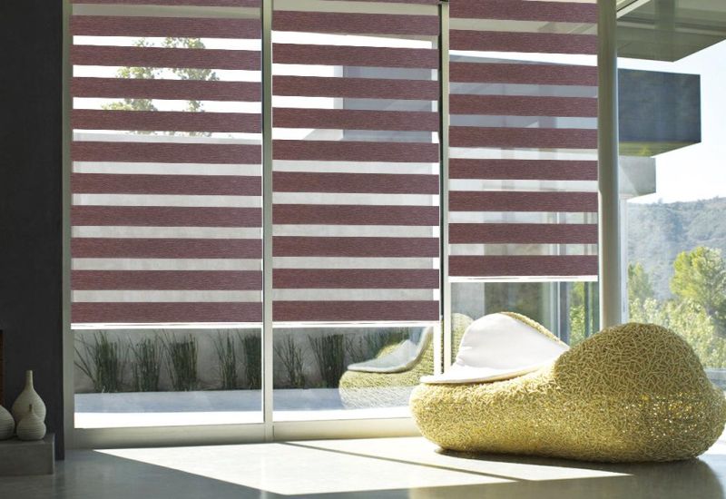 Promotion Jacquard Sunscreen Fabric Roller Blinds