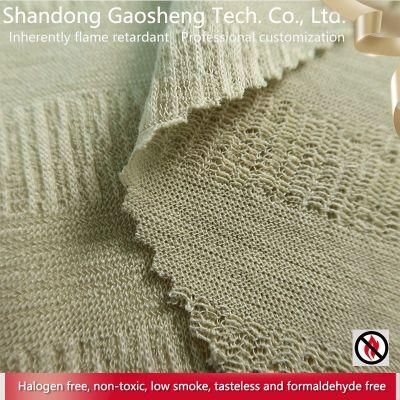 Flame Retardant Yarn Dyed Seat Fabrics Upholstery Modern Jacquard Fabric for Sofa