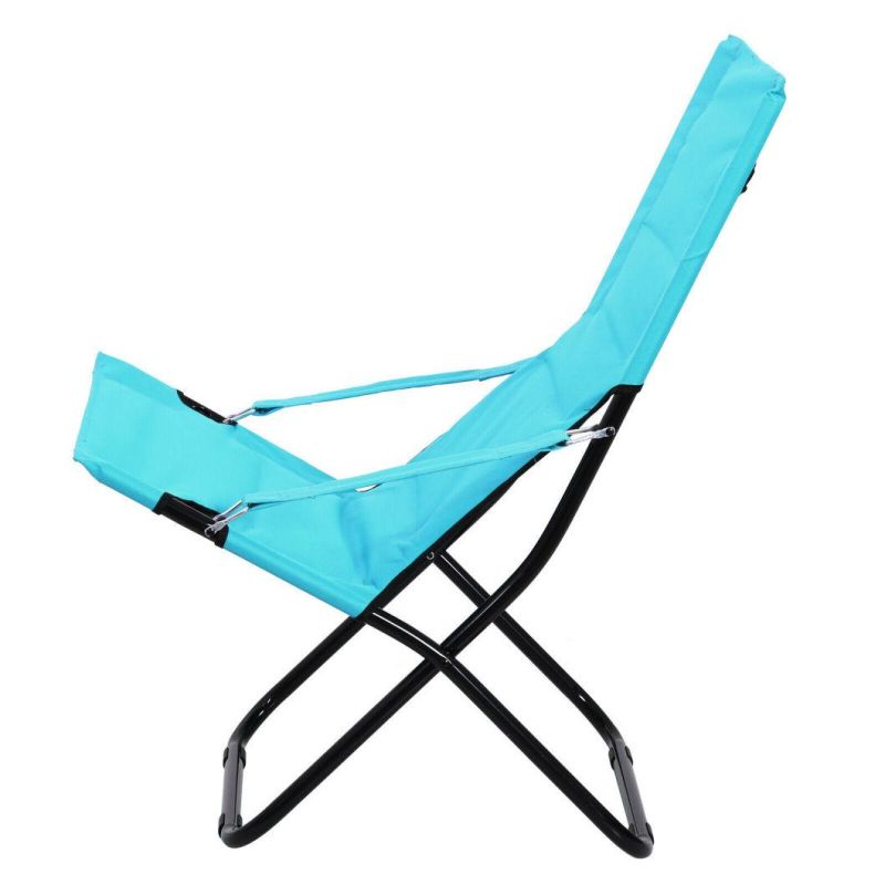 Outsunny Folding Camping Beach Chair Portable Outdoor Travel Seat Oxford Fabric