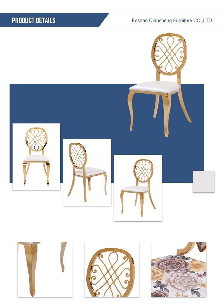 Special Design Stainless Steel Rentals Banquet Wedding Chair for Restaurant