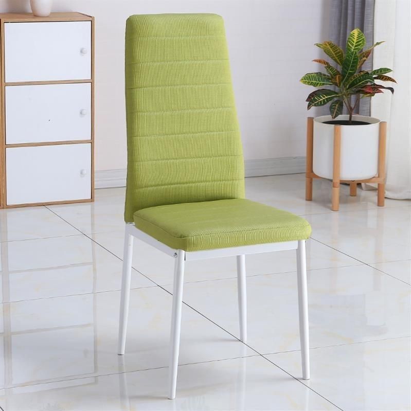 Event Party Restaurant Furniture Fabric Metal Armrest Dining Chair