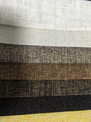 100%Polyester Fake Linen Sofa Fabric Popular in Russia