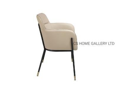 Metal Home Furniture Factory Modern PVC Fabric Restaurant Dining Chair