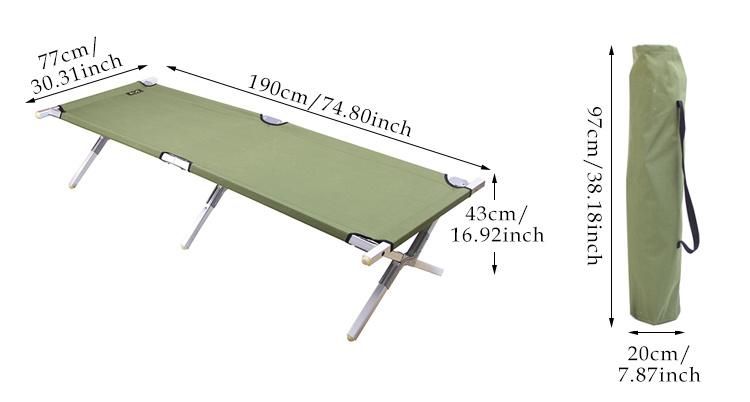 New Portable Outdoor Sofa Military Folding Camping Bed