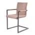 Modern Design Nordic Style Arm Fabric Restaurant Metal Leg Simple Dining Chair