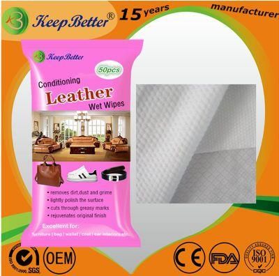 Hot Sale Good Quality Competitive Leather Wet Wipe Manufacturer From China