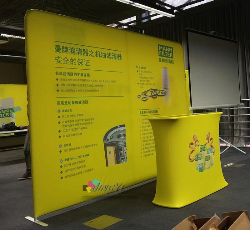 Custom Printing Outdoor/Indoor Activity/Advertising/Promotion/Event Stretch Fabric Table Aluminum Display Counter