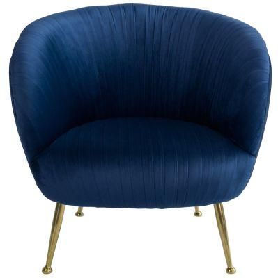 Design Dining Room Furniture Ergonomic Blue Velvet Steel Leg Dining Chairmodern Luxury