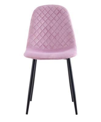 fashion Velvet Upholstered Dining Chair for Wedding Restaurant Hotel Cafe