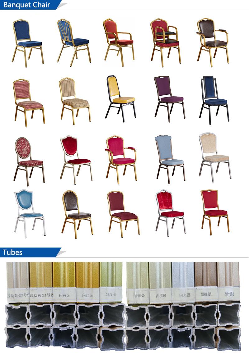 Manufacturer Metal Fabric Stacking Hotel Dining Banquet Chair Wholesale