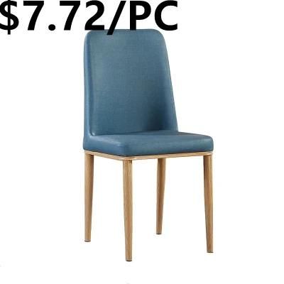 Low Price Modern Fashion Home Genuine Leather Leisure Dining Chair
