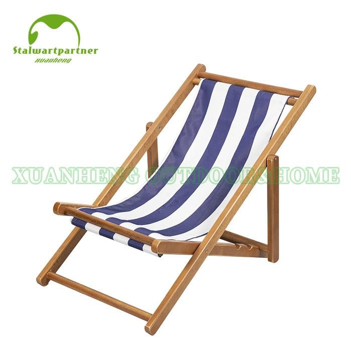 Folding Wood Canvas Relax Sling Chair