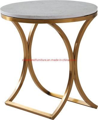 Wooden Top Modern Luxury Living Room Coffee Side Table