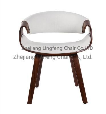 European Style Bentwood Dining Chair with PU Cushion